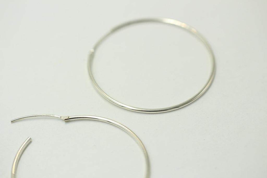 925 Sterling Silber Creole Durchmesser ca 4,0 cm