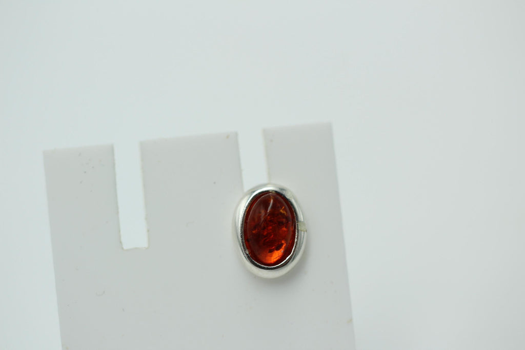 Edler brauner Bernstein Ohrstecker 925 Silber Ohrschmuck Bernstein aus Letland