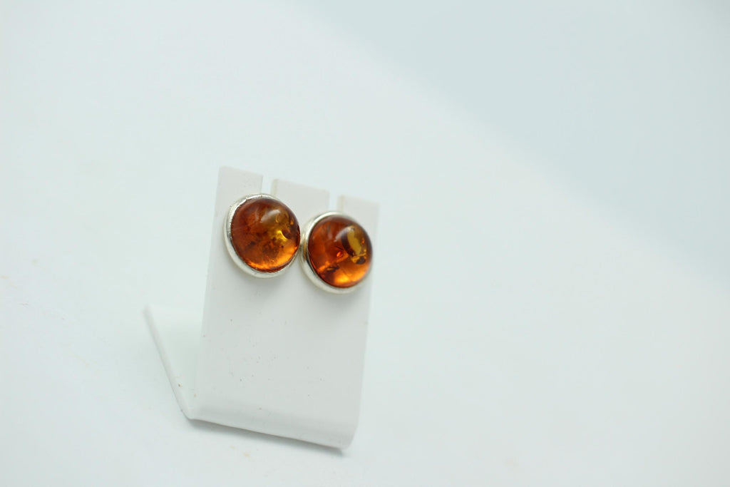 Design Bernstein Ohrstecker 925 Silber Bernsteinohrschmuck Top Edel Bernstein