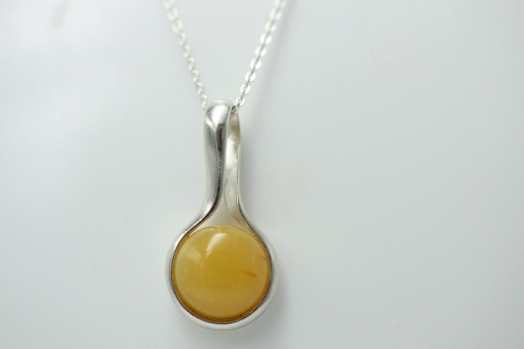 Edler Bernstein Anhänger 925 Silber  Bernsteinschmuck aus Litauen