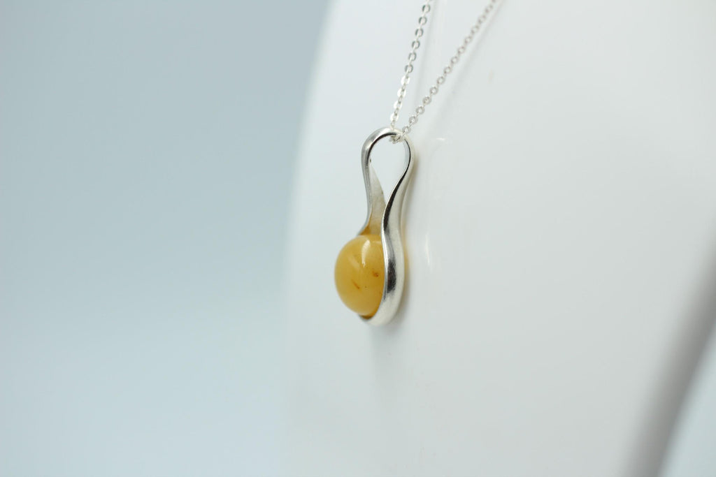Edler Bernstein Anhänger 925 Silber  Bernsteinschmuck aus Litauen