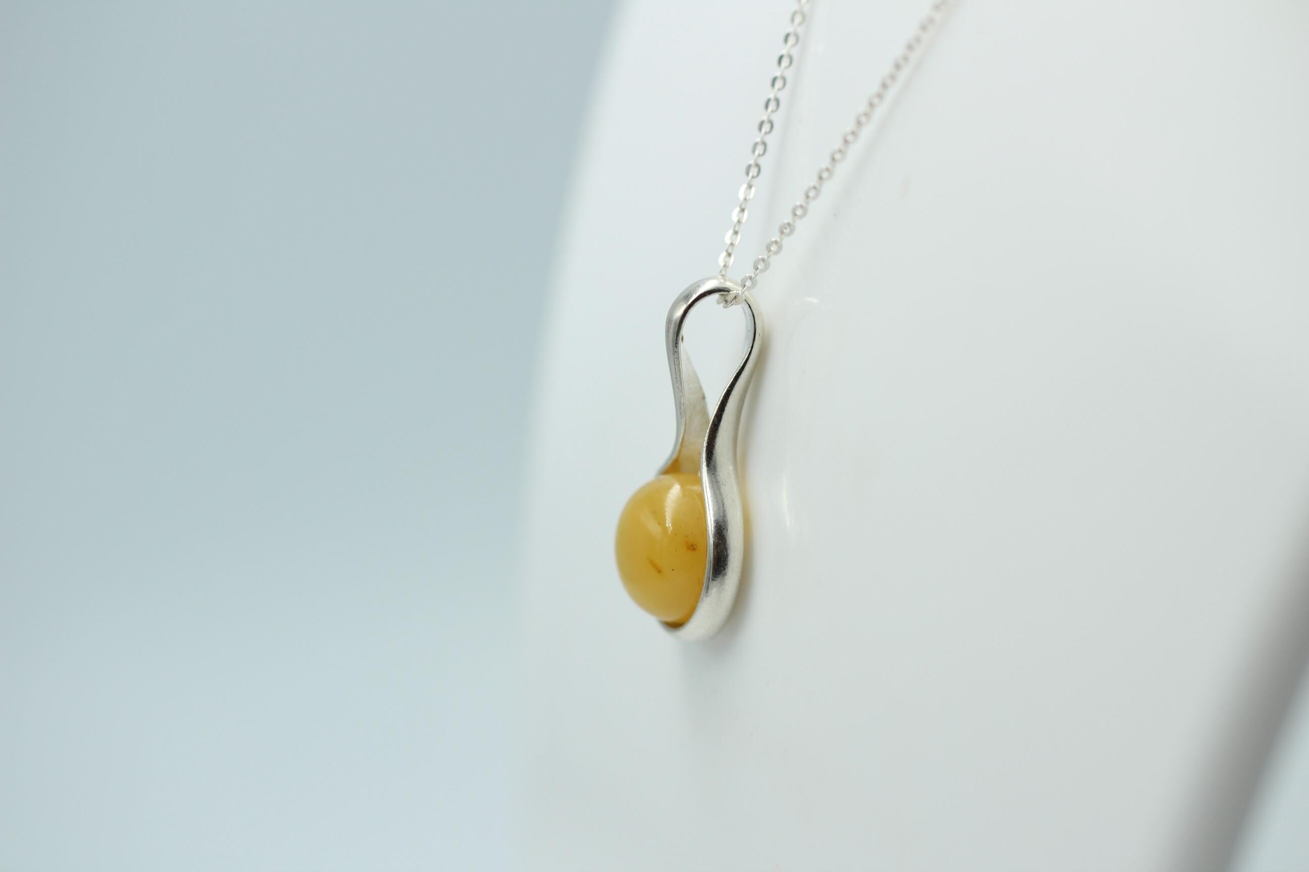 Edler Bernstein Anhänger 925 Silber  Bernsteinschmuck aus Litauen