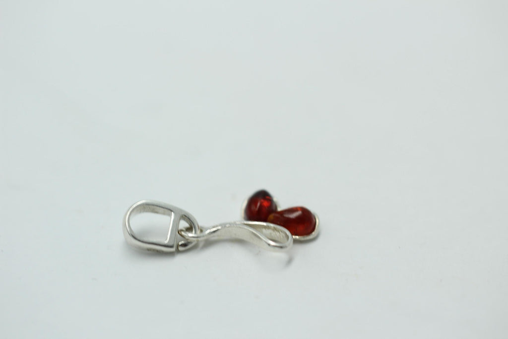 Design Bernstein Anänger 925 Sterling Silber Anhänger
