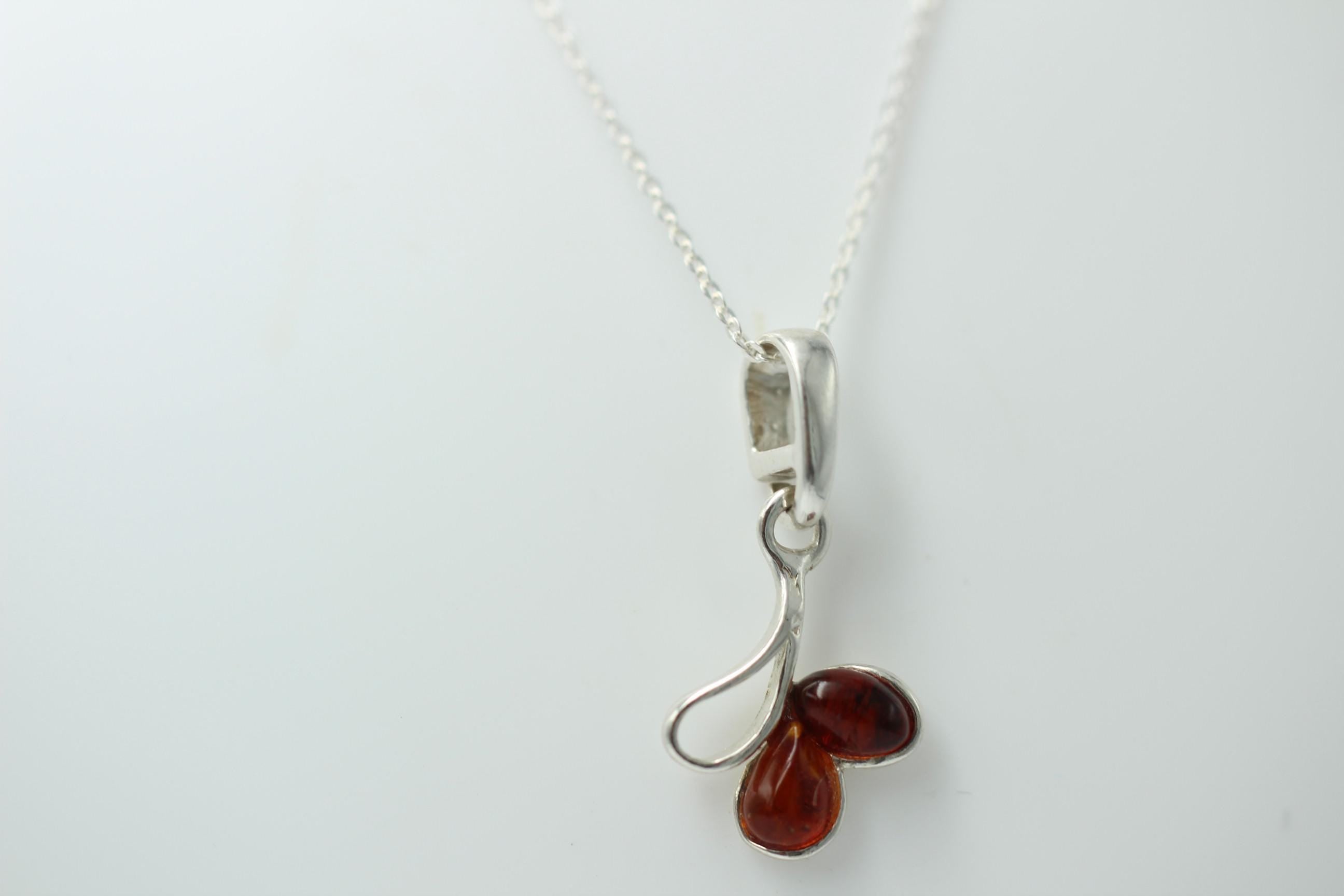 Design Bernstein Anänger 925 Sterling Silber Anhänger