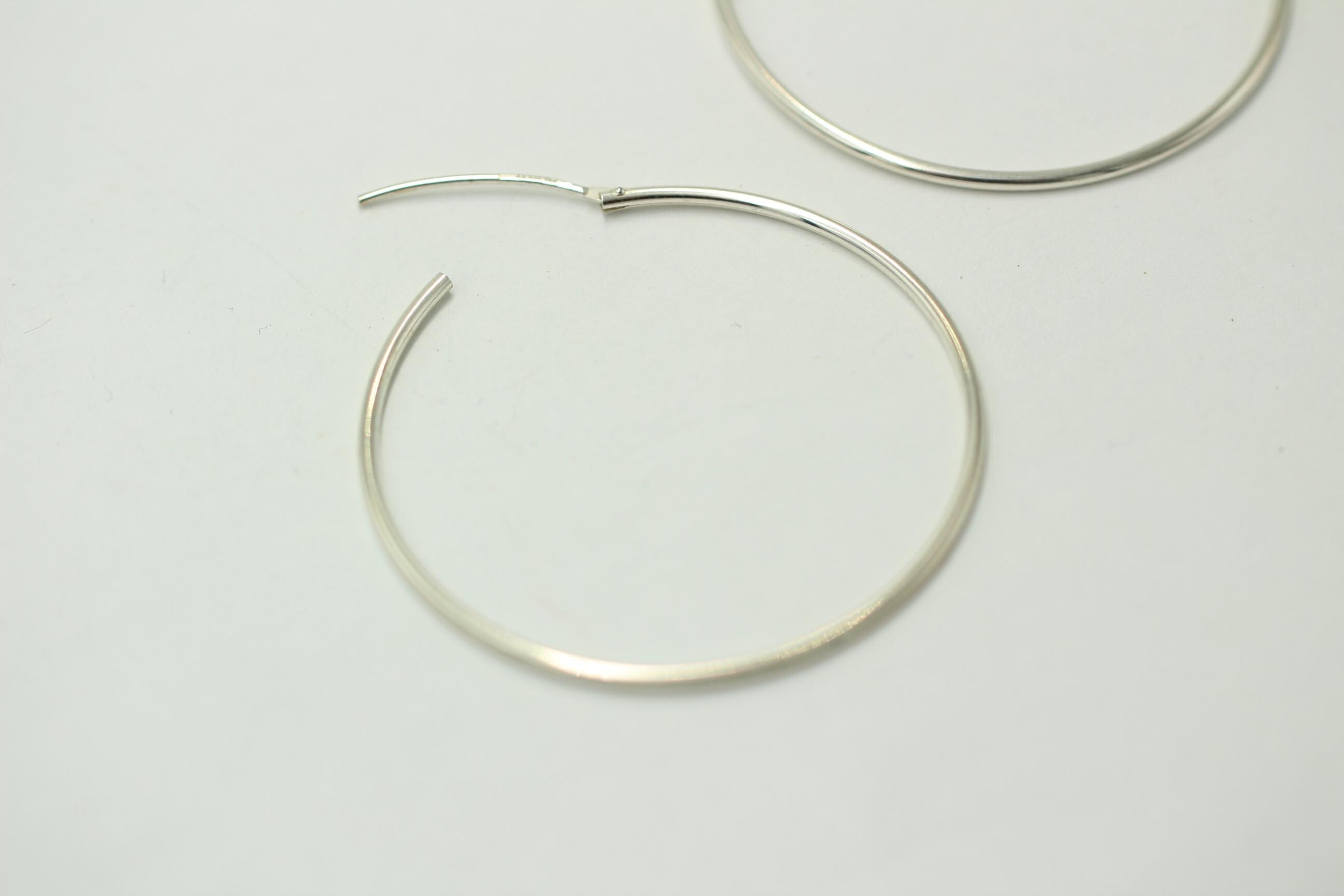 925 Sterling Silber Creole Durchmesser ca 4,0 cm