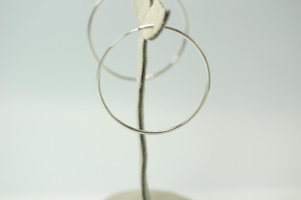925 Sterling Silber Creole Durchmesser ca 4,0 cm