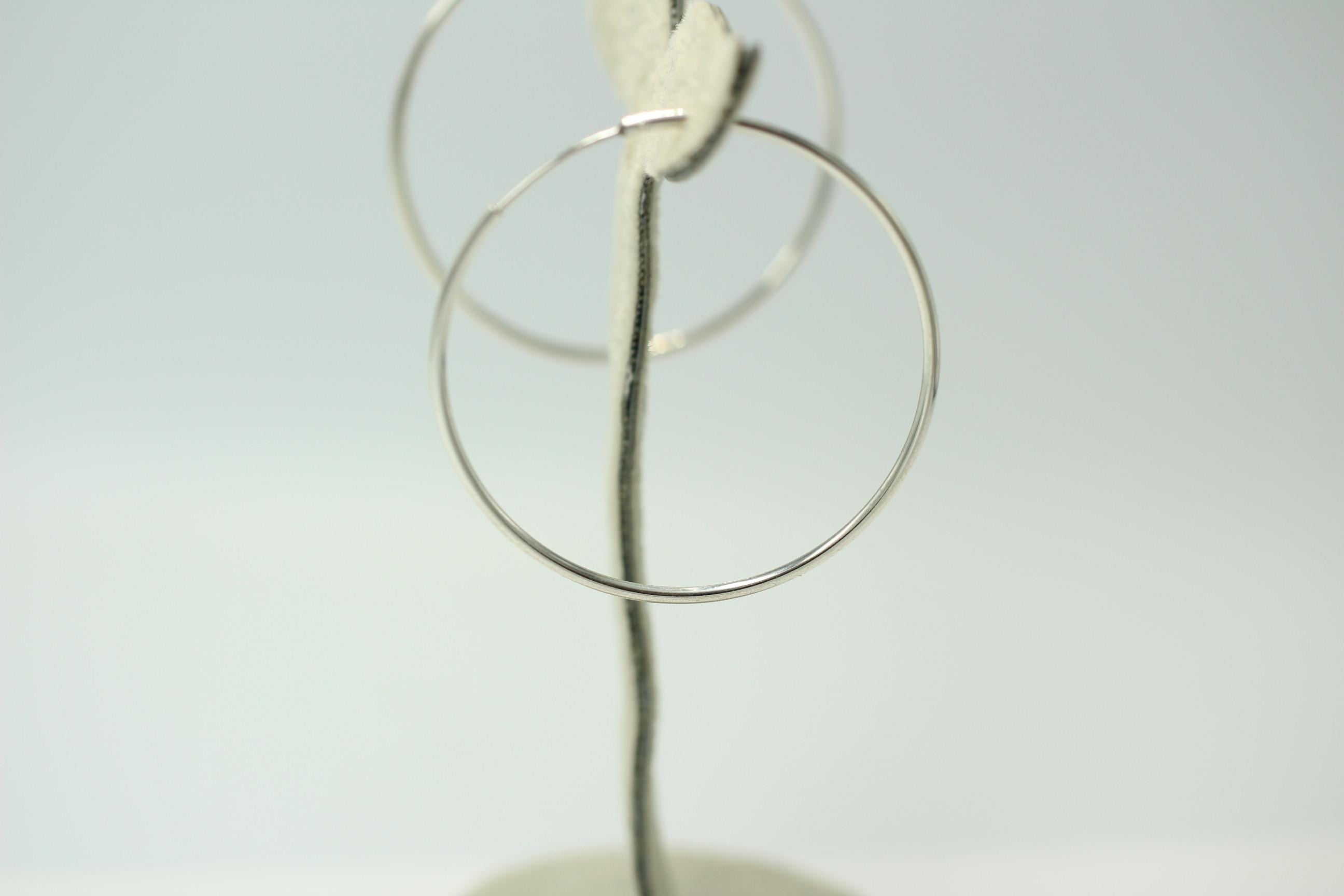 925 Sterling Silber Creole Durchmesser ca 4,0 cm