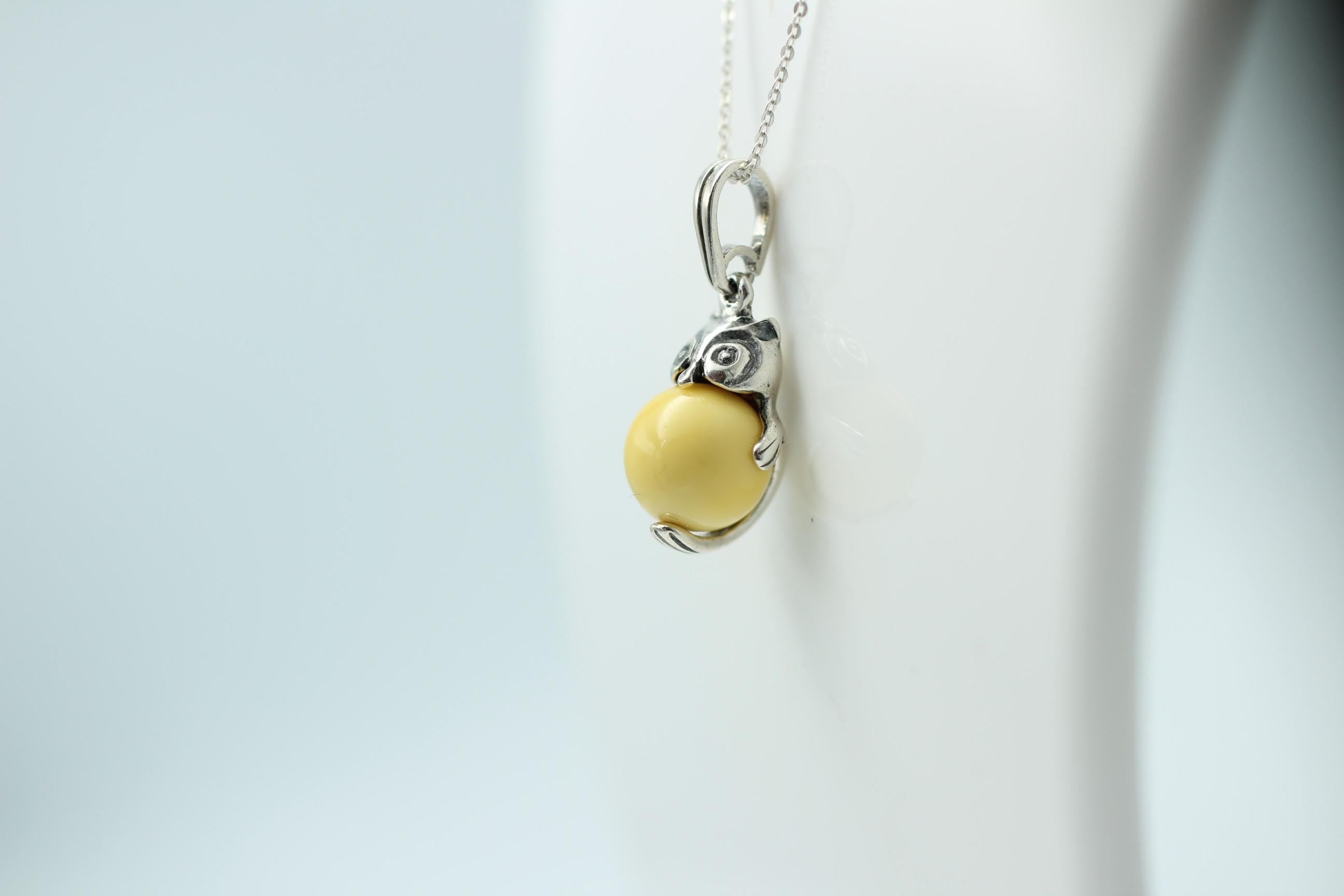 Eulen Anhänger Bernstein in 925 Sterlingsilber Eulenanhänger Top