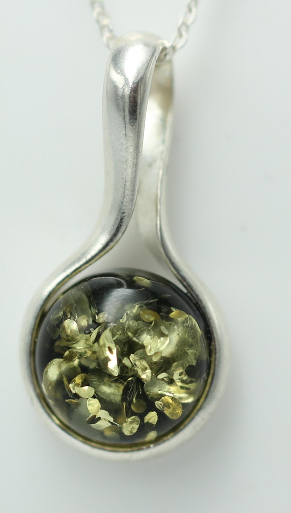 Edler Bernstein Anhänger 925 Silber Collier Kette Bernsteinschmuck aus Litauen