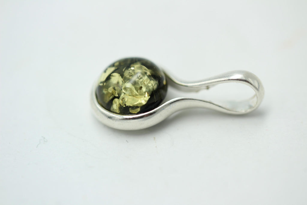 Edler Bernstein Anhänger 925 Silber Collier Kette Bernsteinschmuck aus Litauen