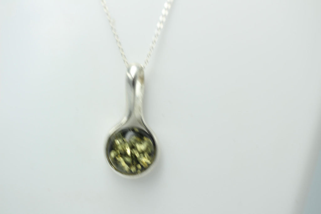Edler Bernstein Anhänger 925 Silber Collier Kette Bernsteinschmuck aus Litauen