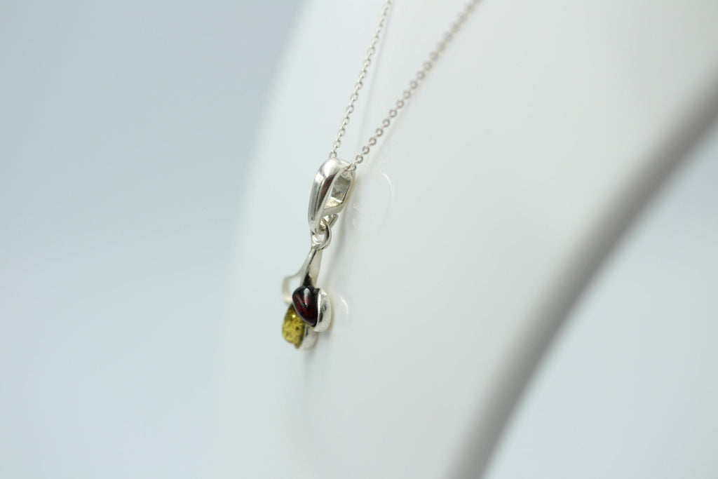 Design Bernstein Anänger 925 Sterling Silber Anähänger
