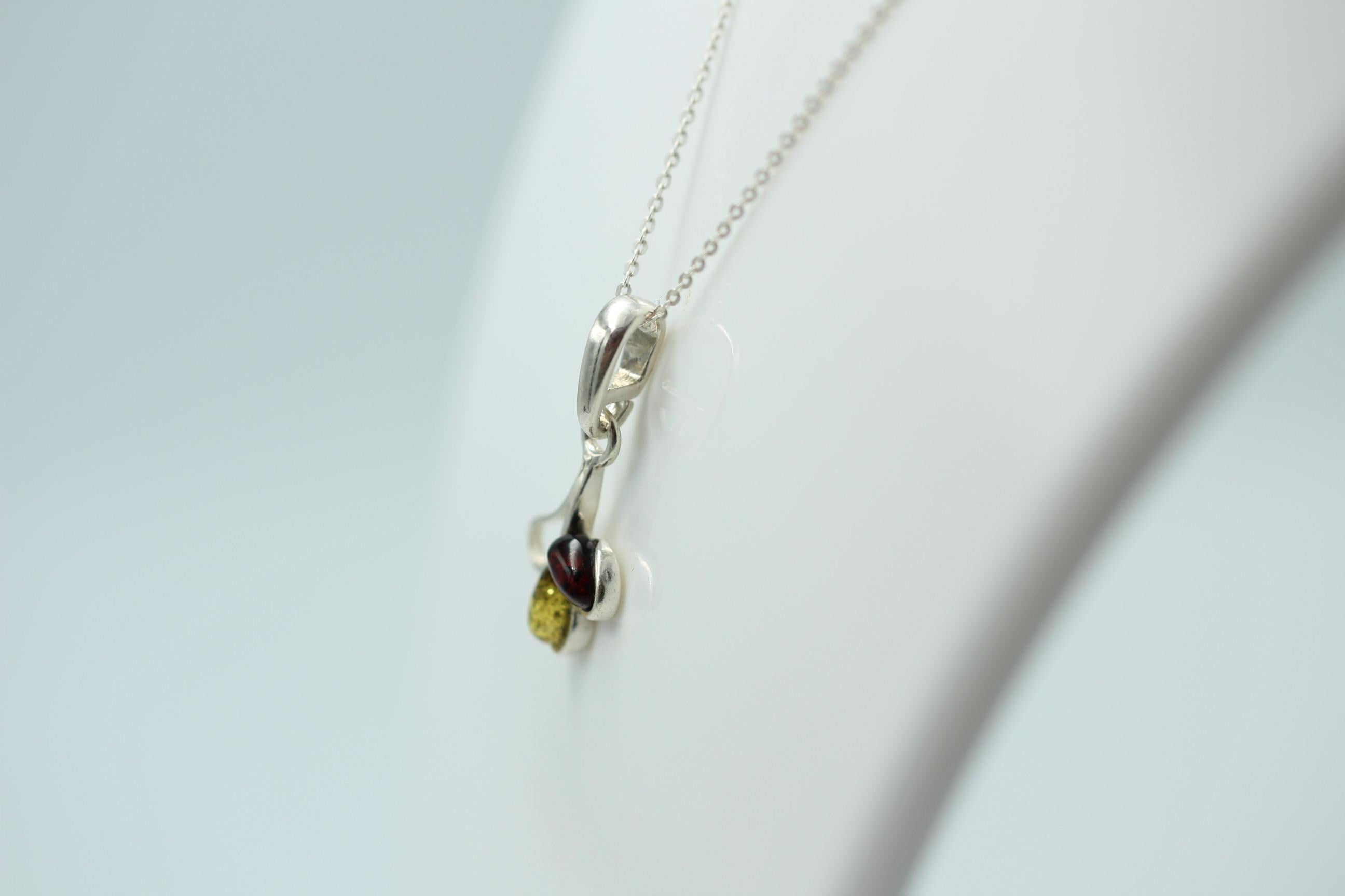 Design Bernstein Anänger 925 Sterling Silber Anähänger