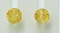 Bernstein golden Ohrstecker 925 Silber Kugelohrstecker Unisex Bernsteinkugel
