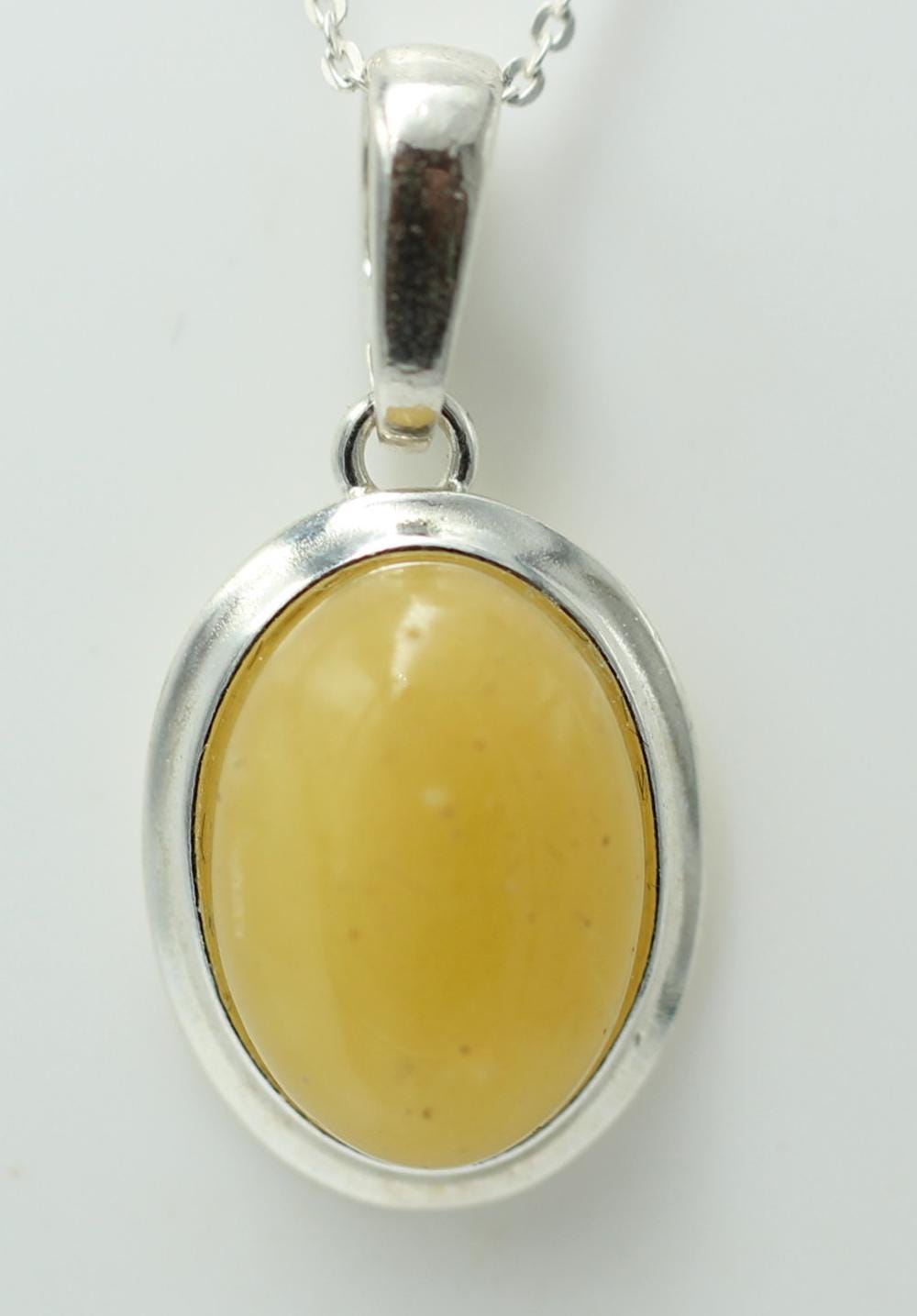 Bernstein Design Anhänger 925 Silber Collier Kette Bernsteinanhänger Top