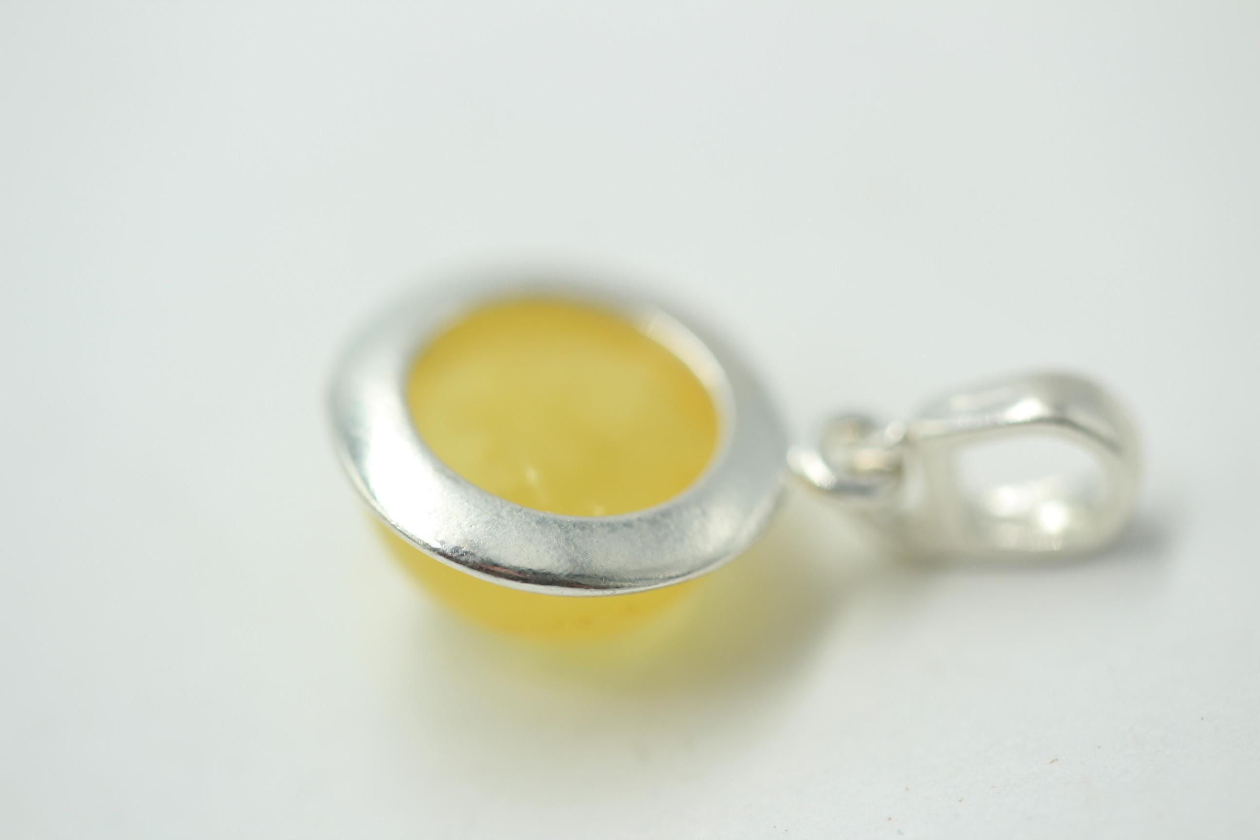 Berstein Anhänger 925 Sterling Silber Bernstein Top Edel Benstein aus Litauen
