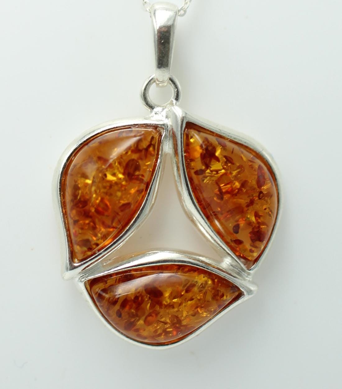 Design Bernstein Anhänger Silber Collier Kette Bernsteinanhänger Top Edel