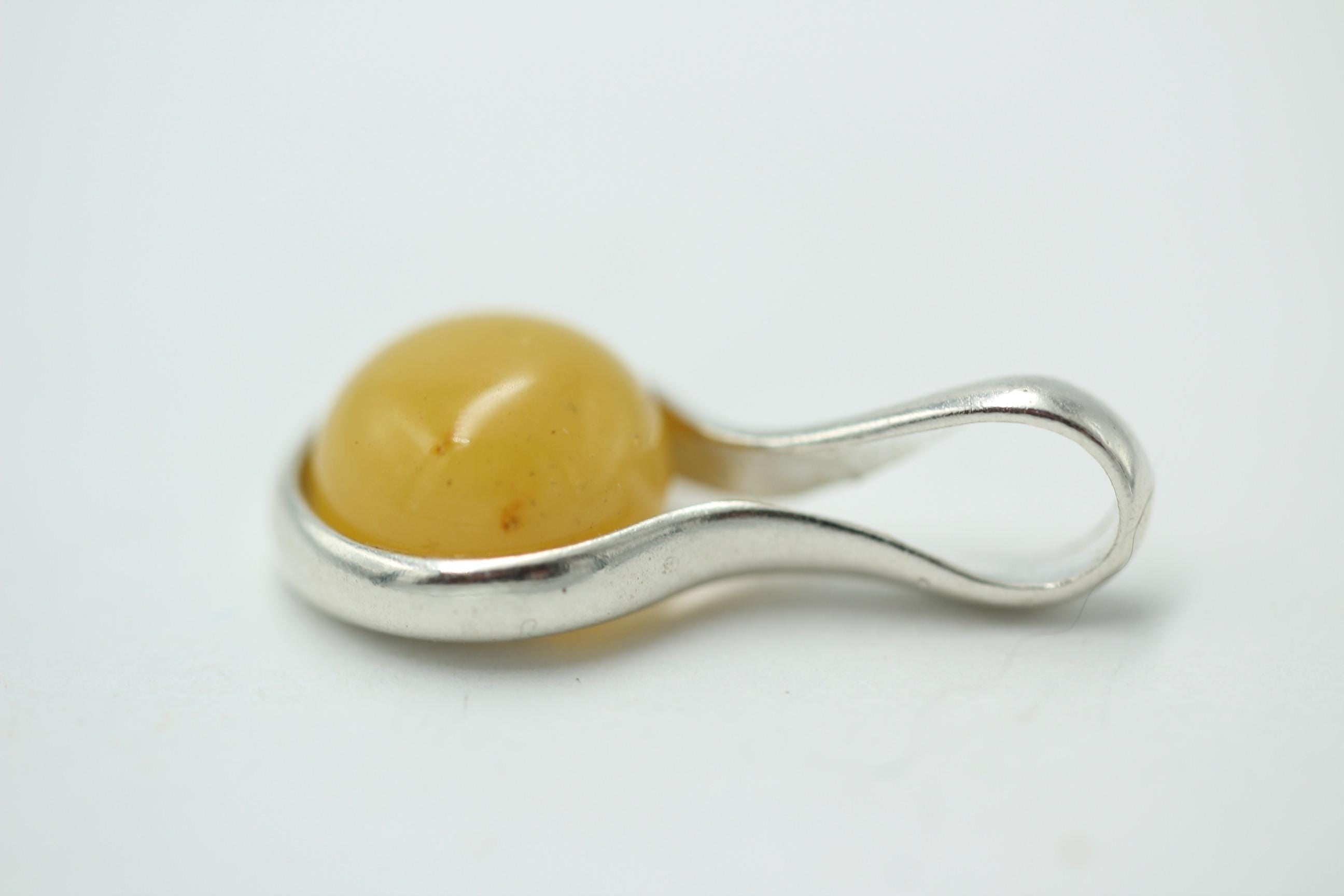 Edler Bernstein Anhänger 925 Silber  Bernsteinschmuck aus Litauen