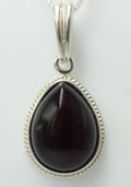 Bernsteinanhänger 925 Silber Anhänger brauner Bernstein Collier Kette Schmuck
