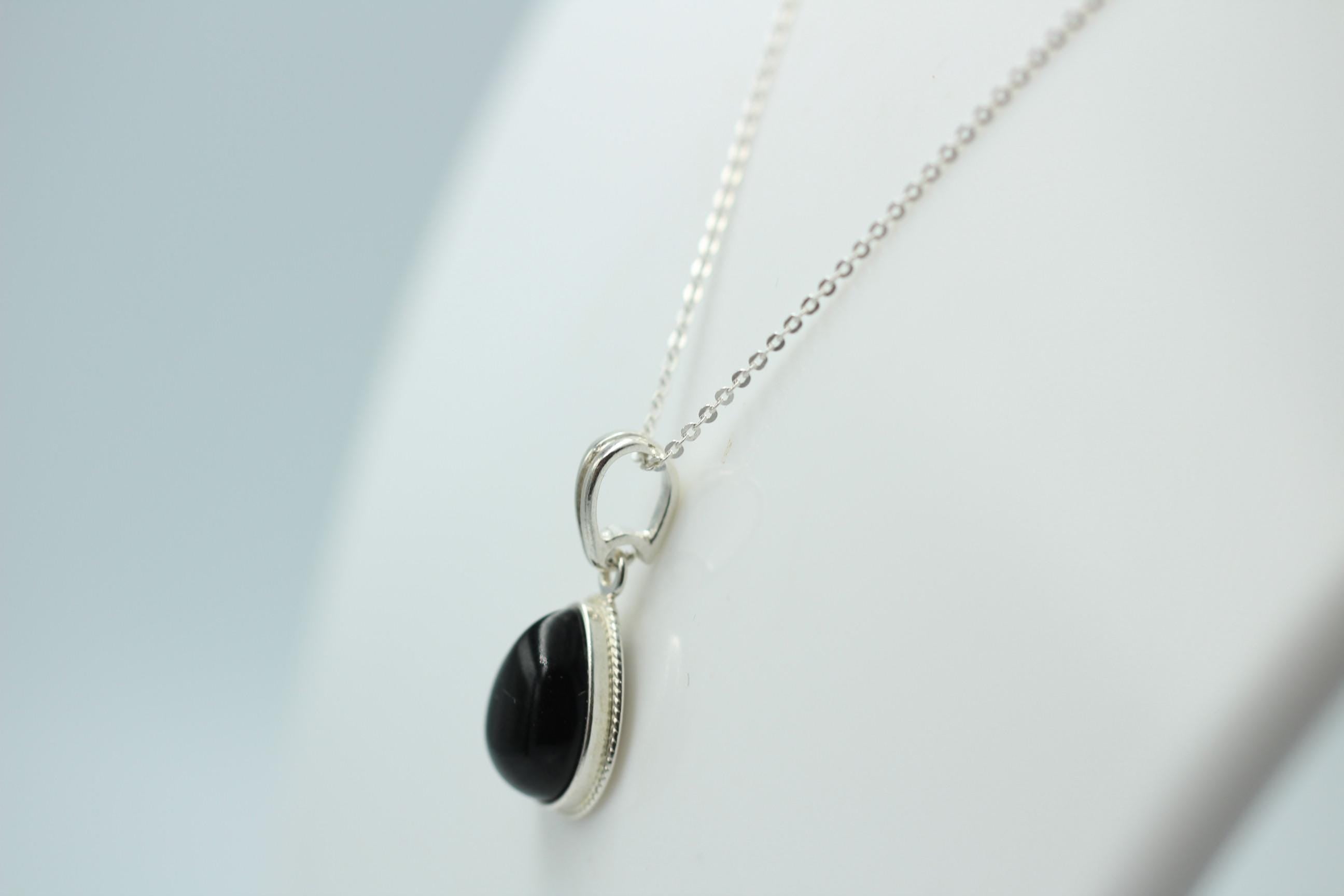 Bernsteinanhänger 925 Silber Anhänger brauner Bernstein Collier Kette Schmuck