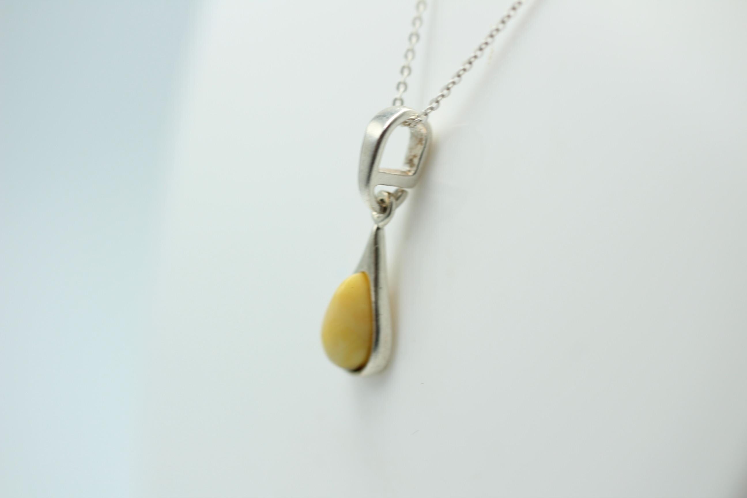 Bernstein Anhänger 925 Silber Collier Kette edel und schön Traum eines Anhängers