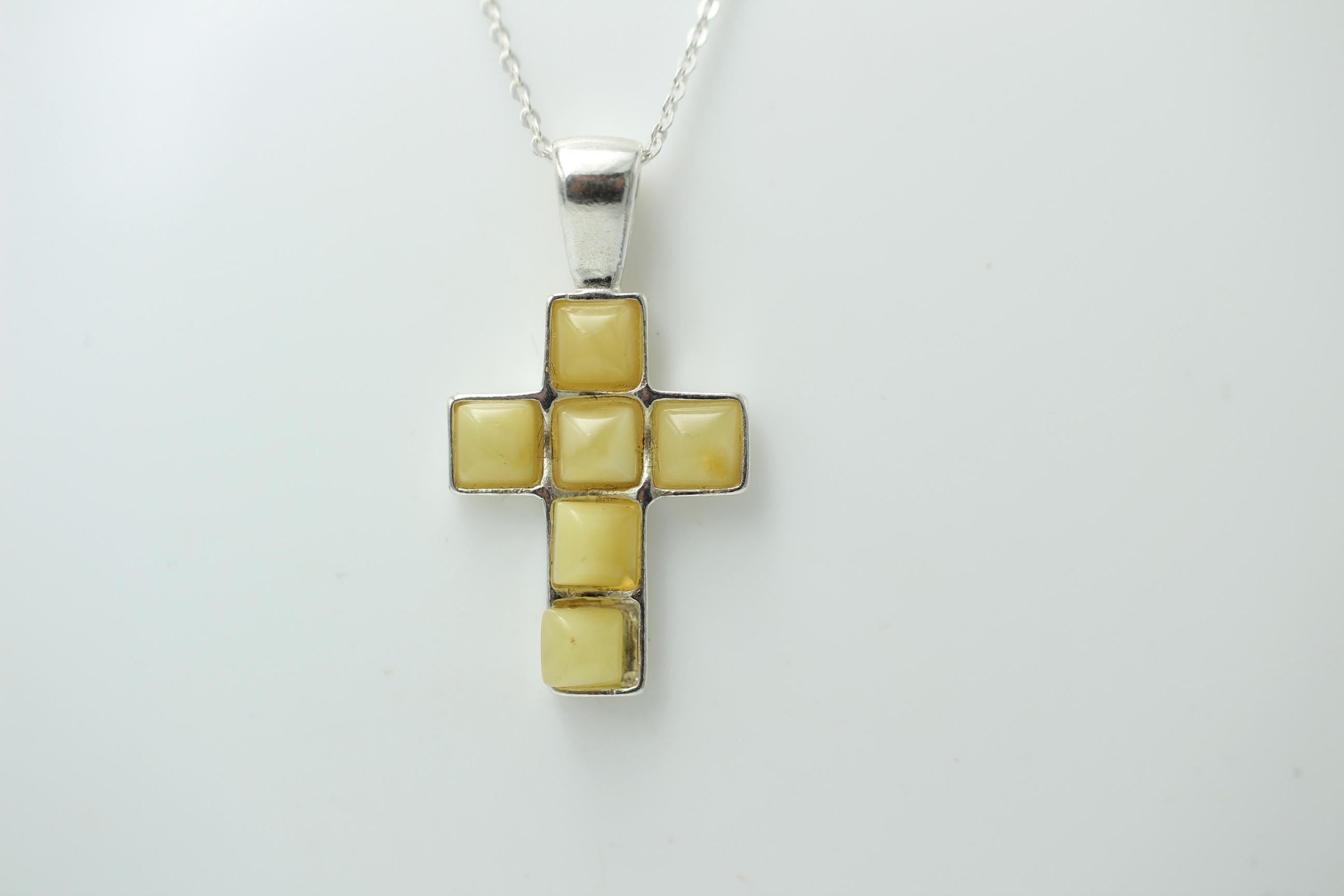 Bernstein Kreuz 925 Sterling Silber Bernsteinkreuz Top Edel