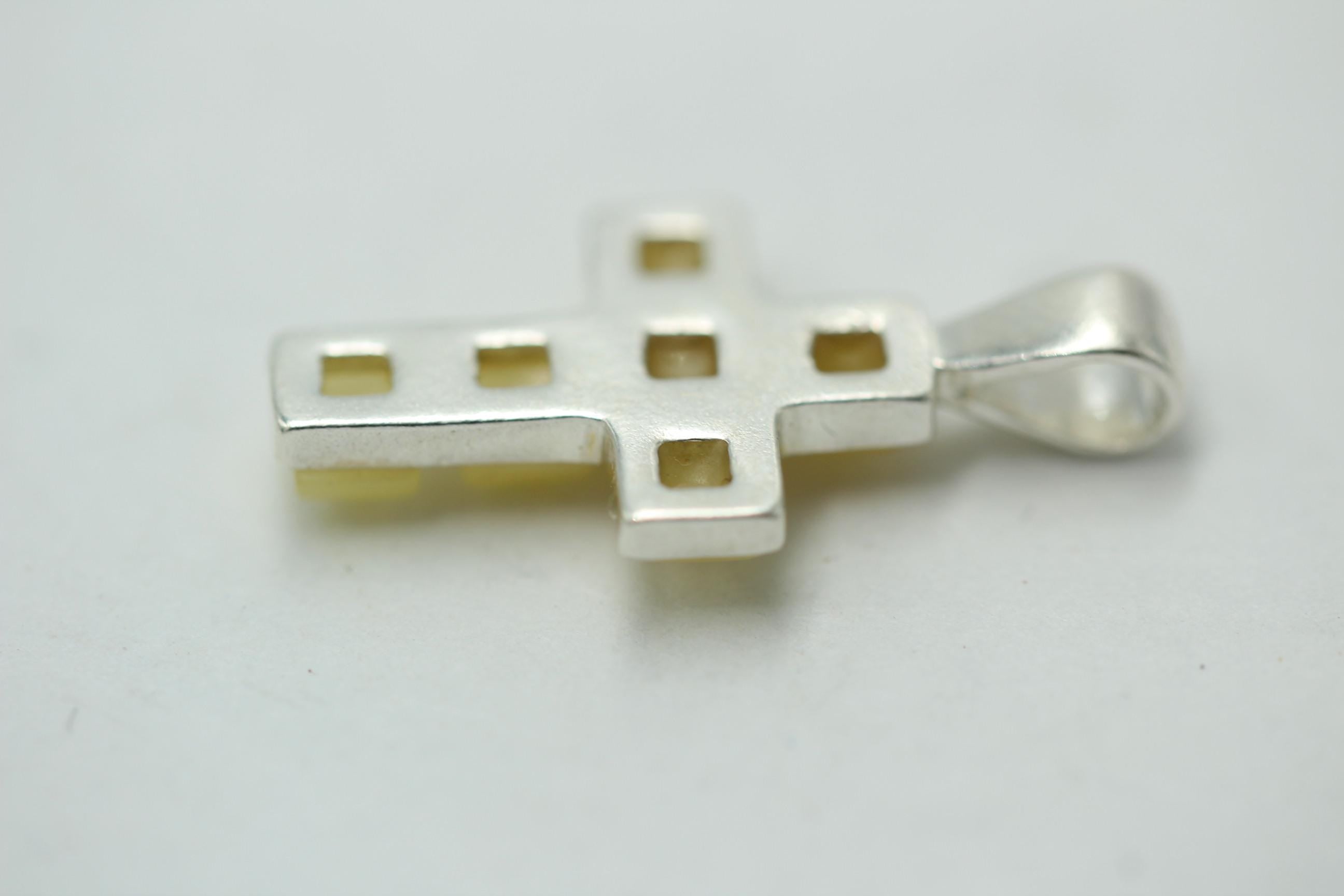 Bernstein Kreuz 925 Sterling Silber Bernsteinkreuz Top Edel