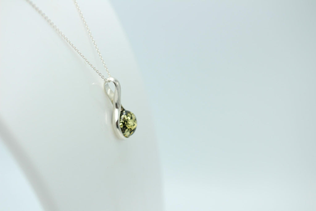 Edler Bernstein Anhänger 925 Silber Collier Kette Bernsteinschmuck aus Litauen