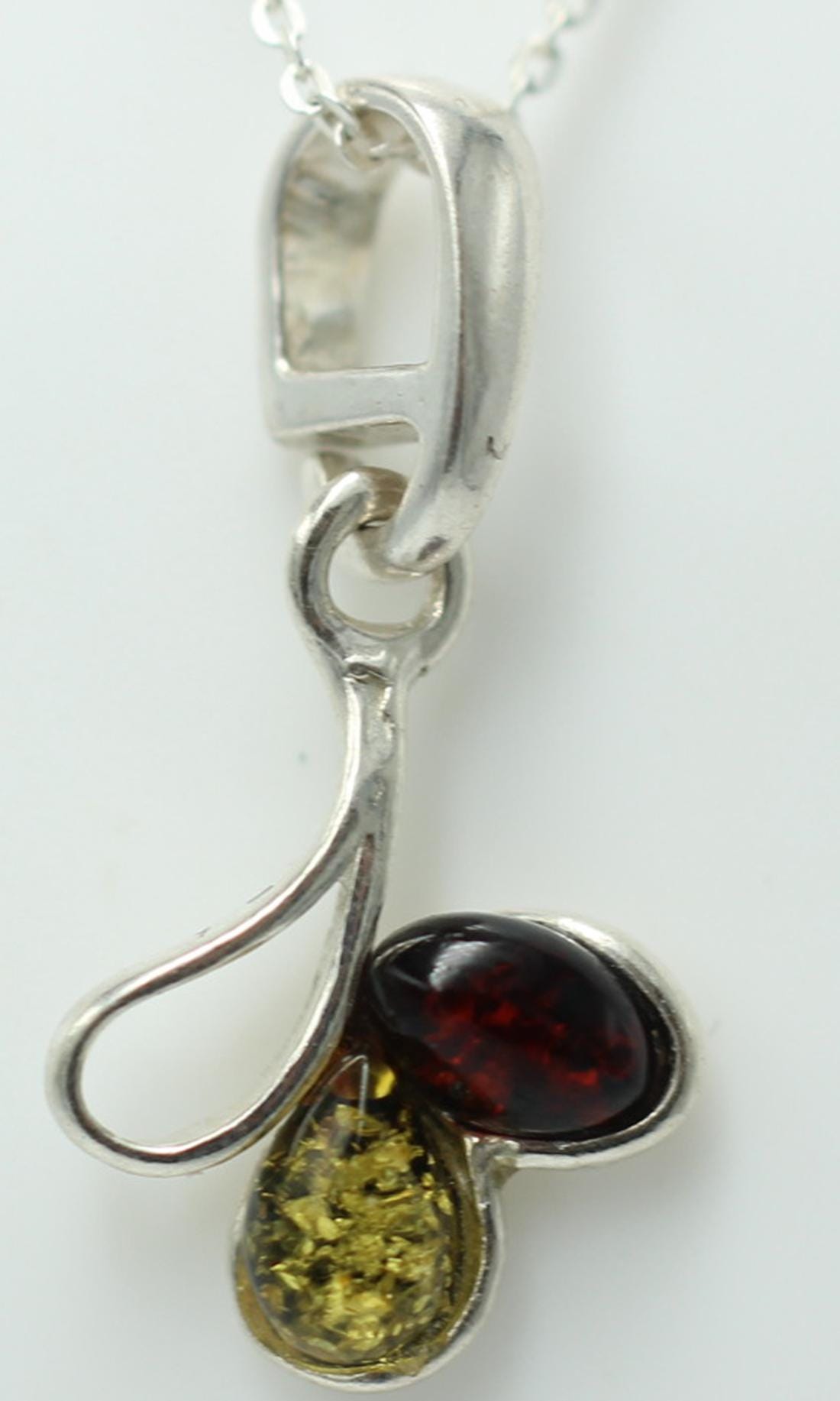 Design Bernstein Anänger 925 Sterling Silber Anähänger