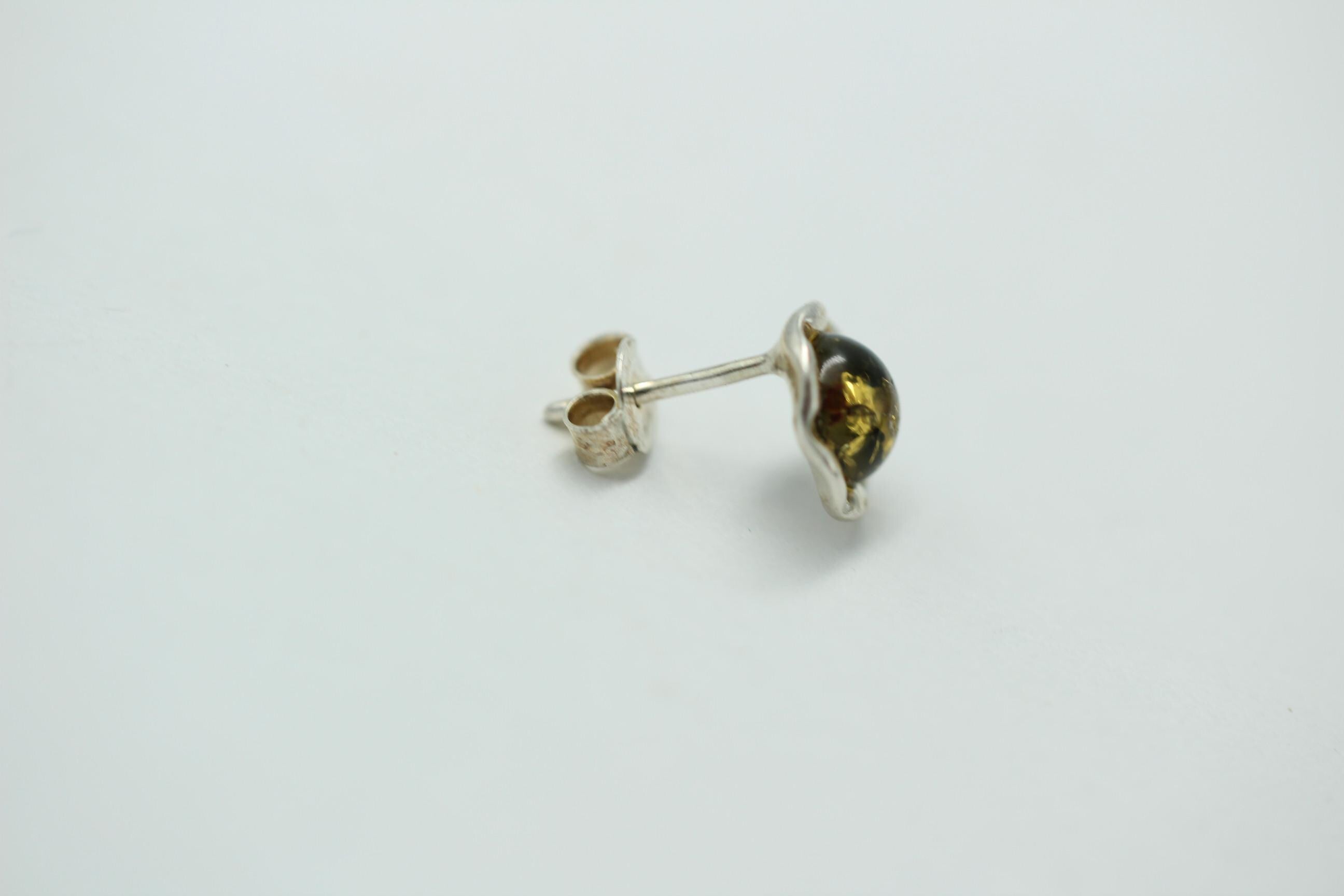 Bernstein Ohrstecker 925 Silber Schmuck Ohrschmuck Bernsteinschmuck Top Edel