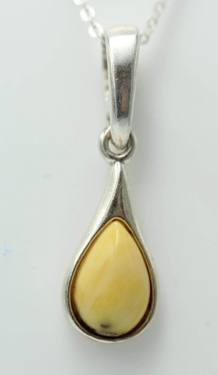 Bernstein Anhänger 925 Silber Collier Kette edel und schön Traum eines Anhängers