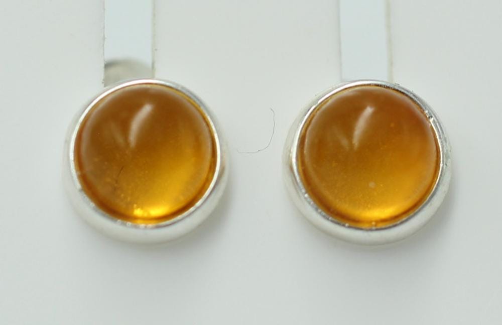 Design Bernstein Ohrstecker 925 Silber Bernsteinohrschmuck Top Edel Bernstein