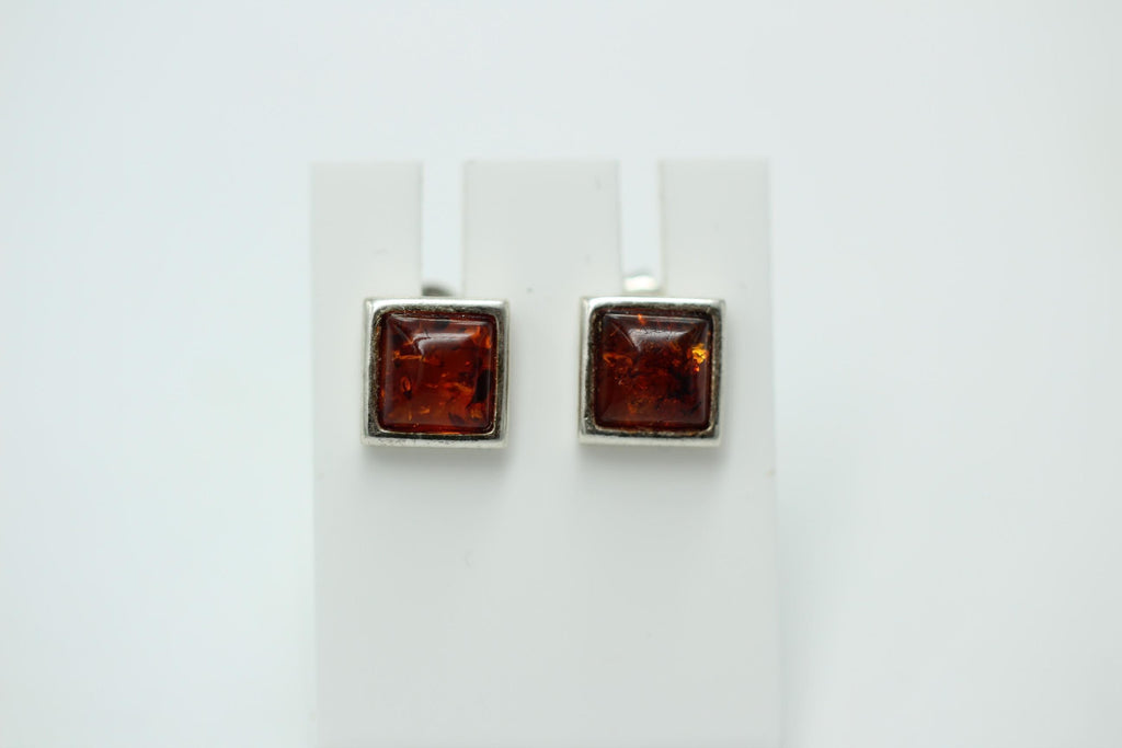 Design Bernstein Ohrstecker 925 Silber Bernsteinohrschmuck Top Edel Bernstein