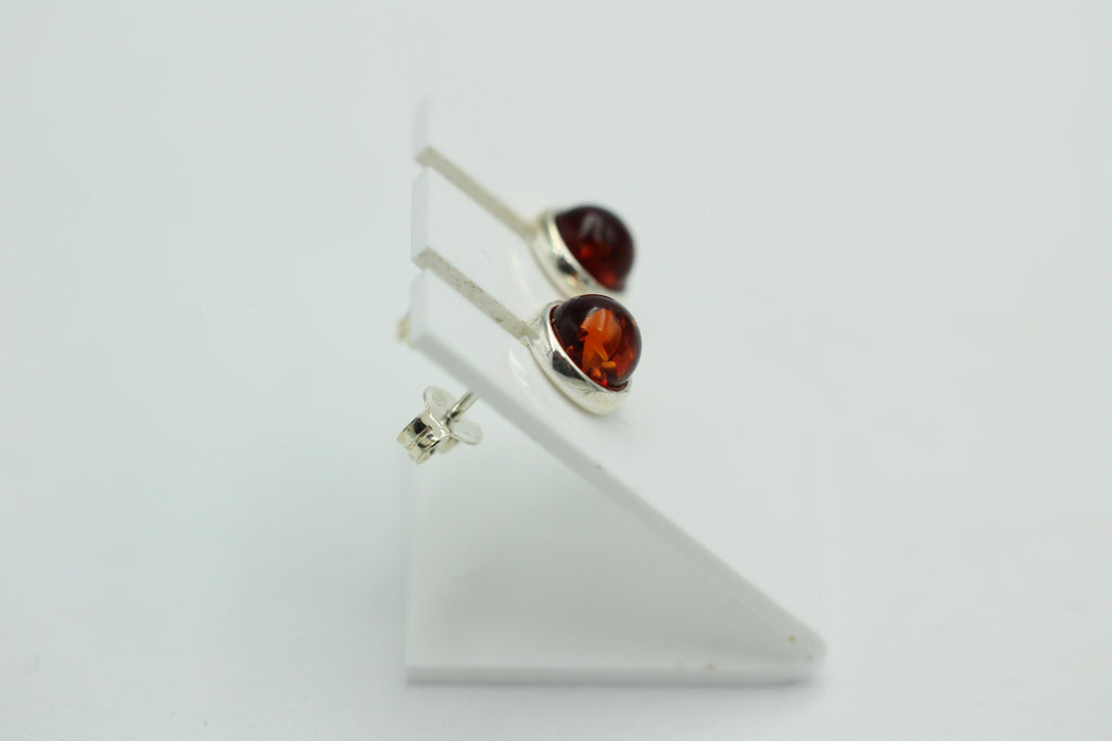 Design Bernstein Ohrstecker 925 Silber Bernsteinohrschmuck Top Edel Bernstein