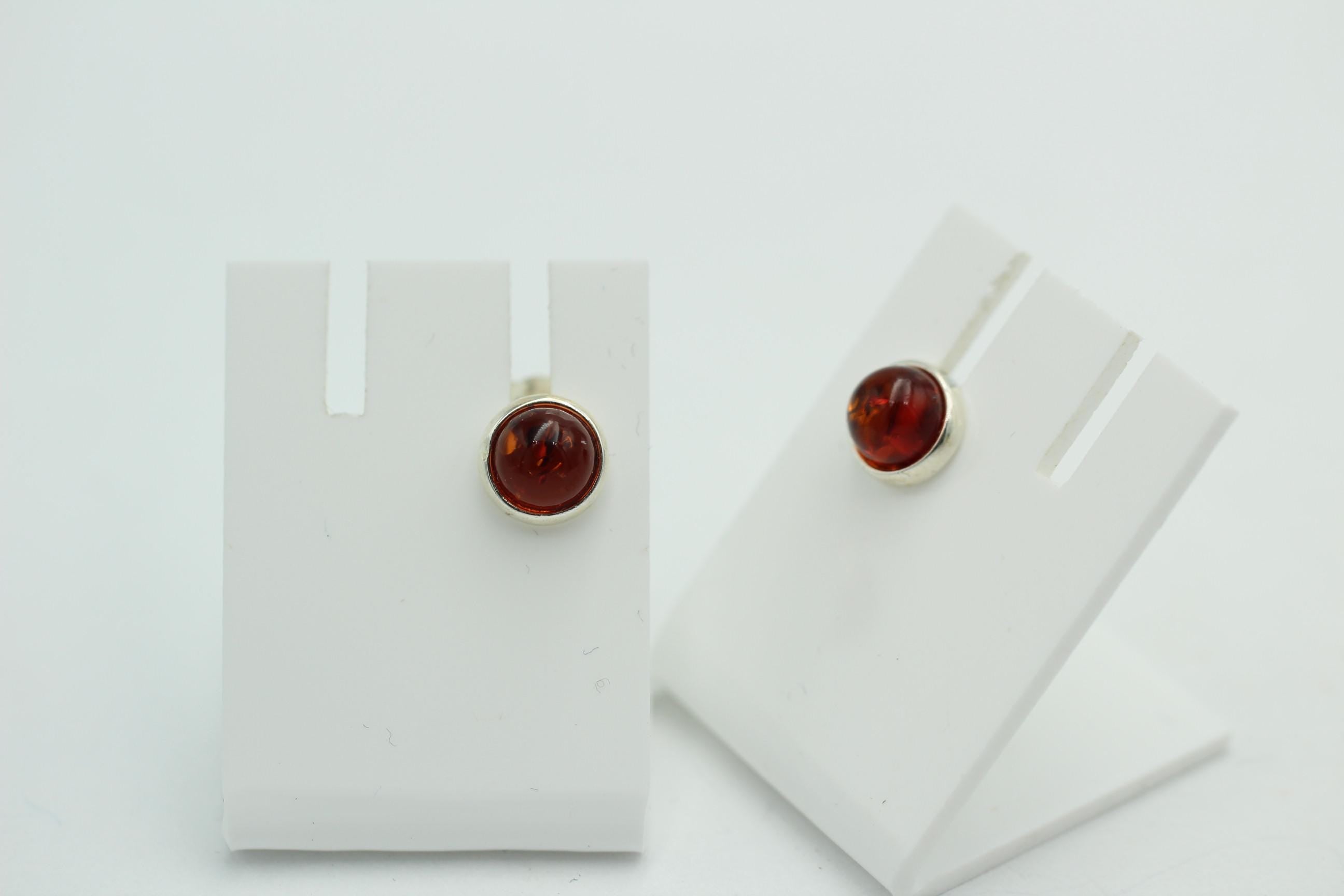Design Bernstein Ohrstecker 925 Silber Bernsteinohrschmuck Top Edel Bernstein
