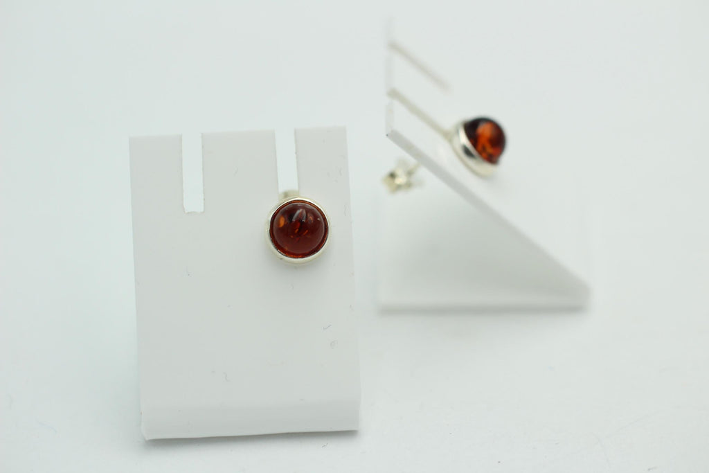 Design Bernstein Ohrstecker 925 Silber Bernsteinohrschmuck Top Edel Bernstein