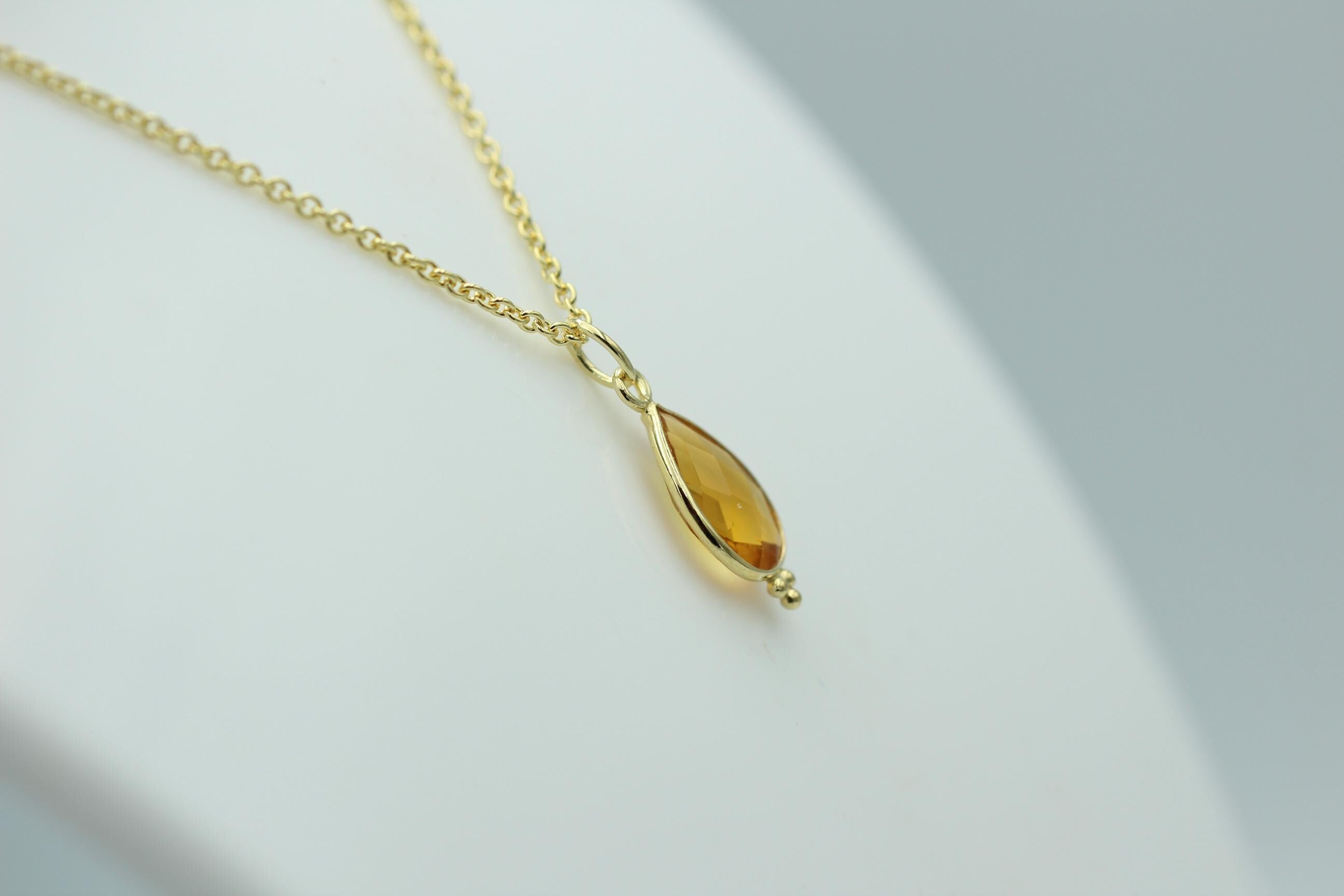 2,2 Carat gelber Quarz Silber 925 hochwertig vergoldet echter gelber Quarz