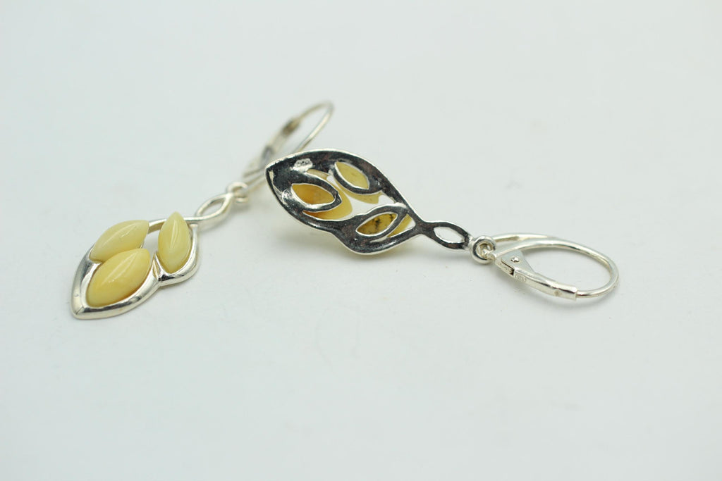 Edler Bernstein Ohrschmuck 925 Silber Ohrhänger Bernstein aus Litauen Top Edel