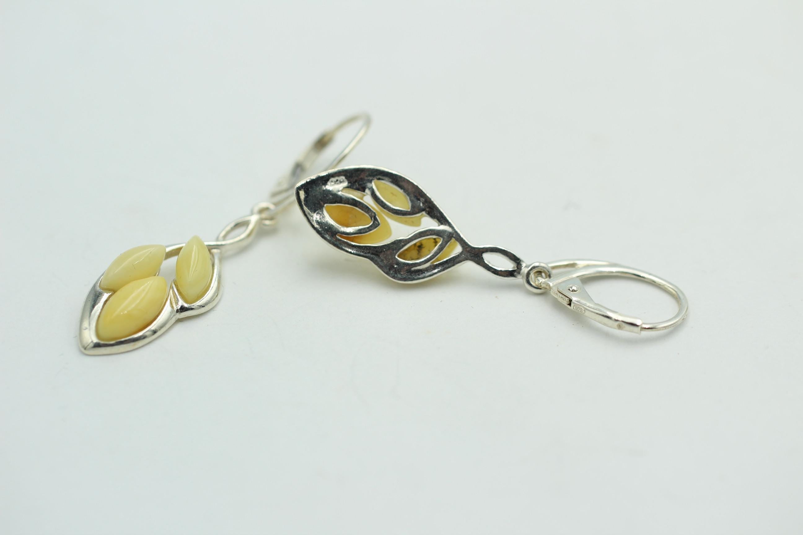 Edler Bernstein Ohrschmuck 925 Silber Ohrhänger Bernstein aus Litauen Top Edel