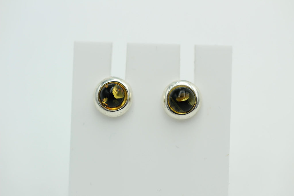 Design Bernstein Ohrstecker 925 Silber Bernsteinohrschmuck Top Edel Bernstein