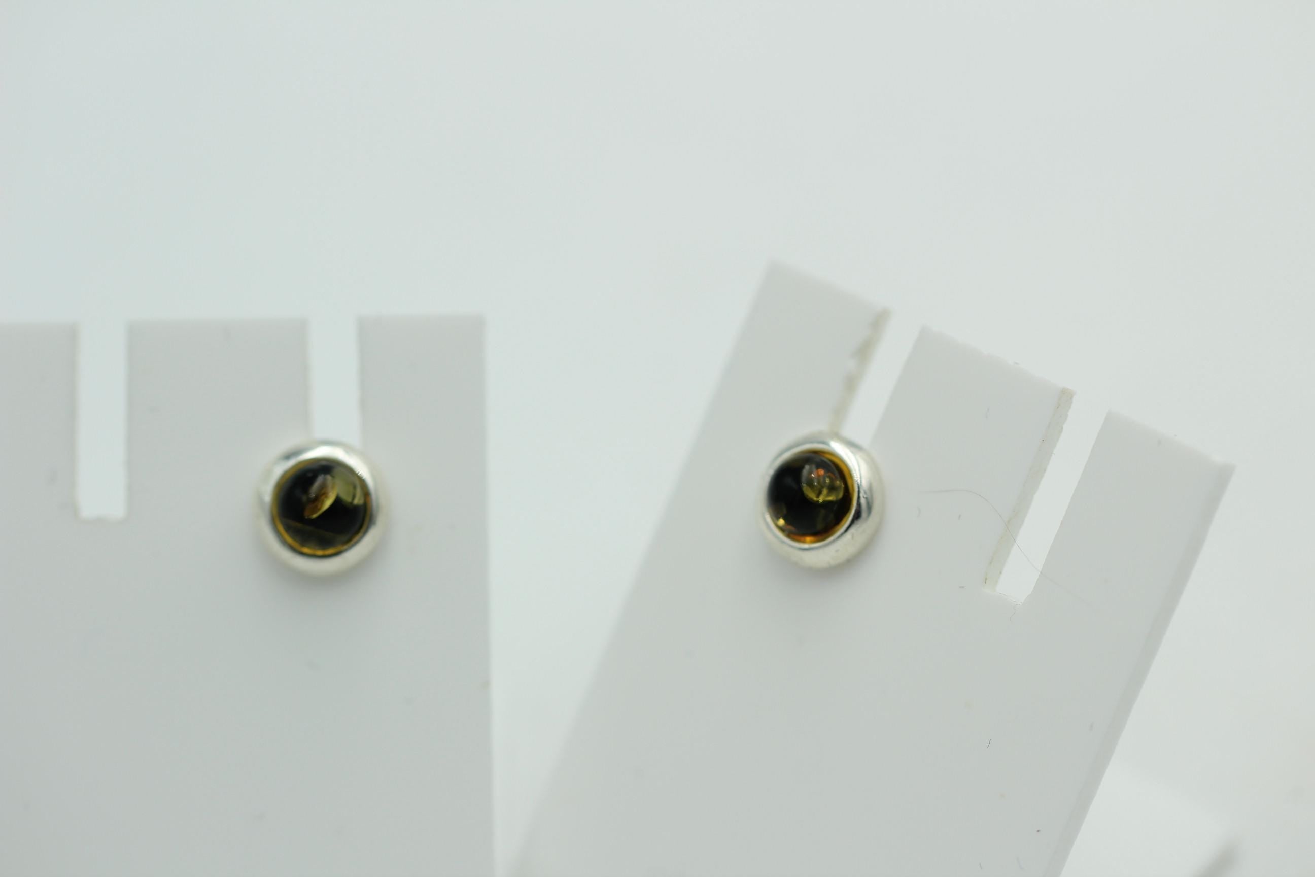 Design Bernstein Ohrstecker 925 Silber Bernsteinohrschmuck Top Edel Bernstein