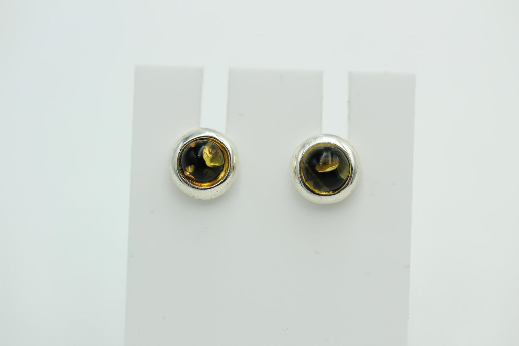 Design Bernstein Ohrstecker 925 Silber Bernsteinohrschmuck Top Edel Bernstein