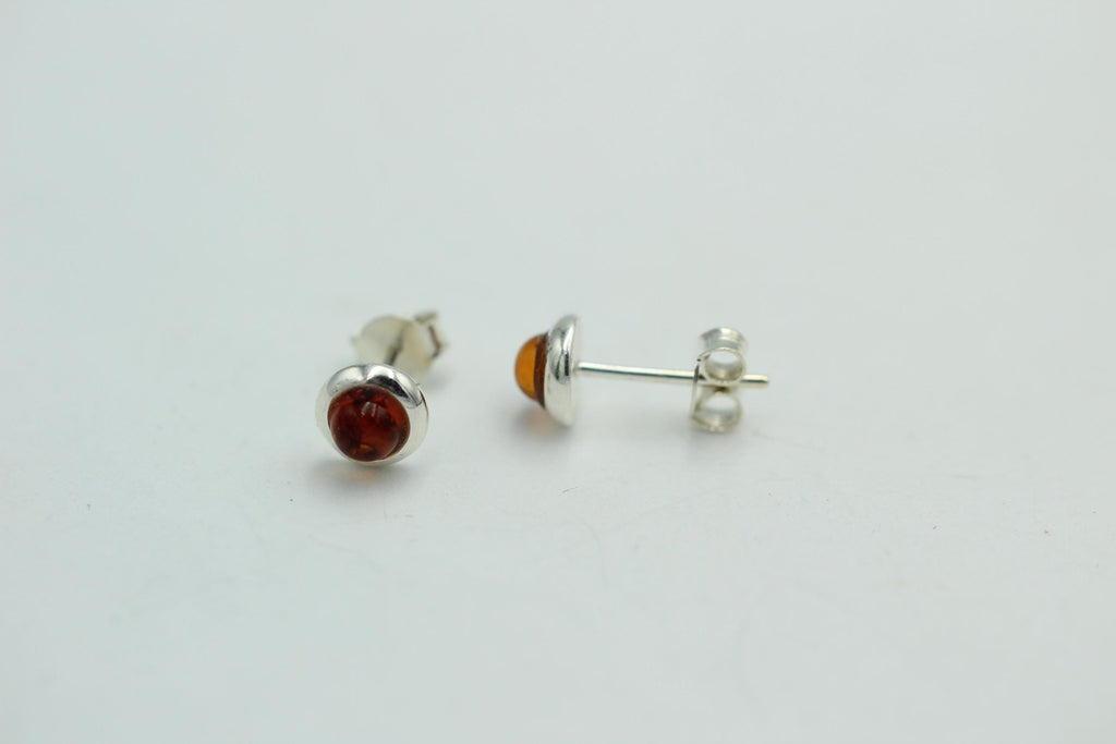 Design Bernstein Ohrstecker 925 Silber Bernsteinohrschmuck Top Edel Bernstein