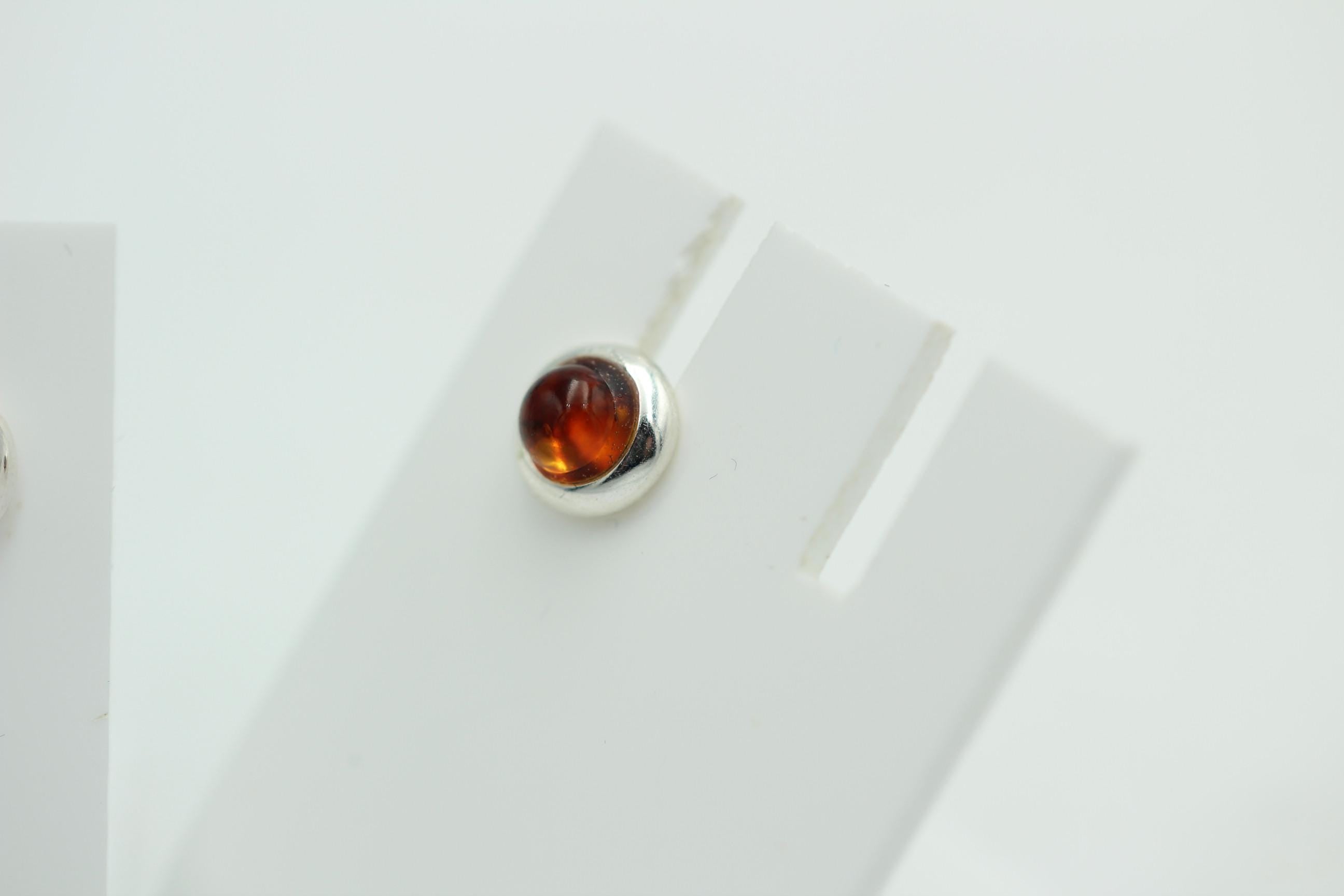 Design Bernstein Ohrstecker 925 Silber Bernsteinohrschmuck Top Edel Bernstein