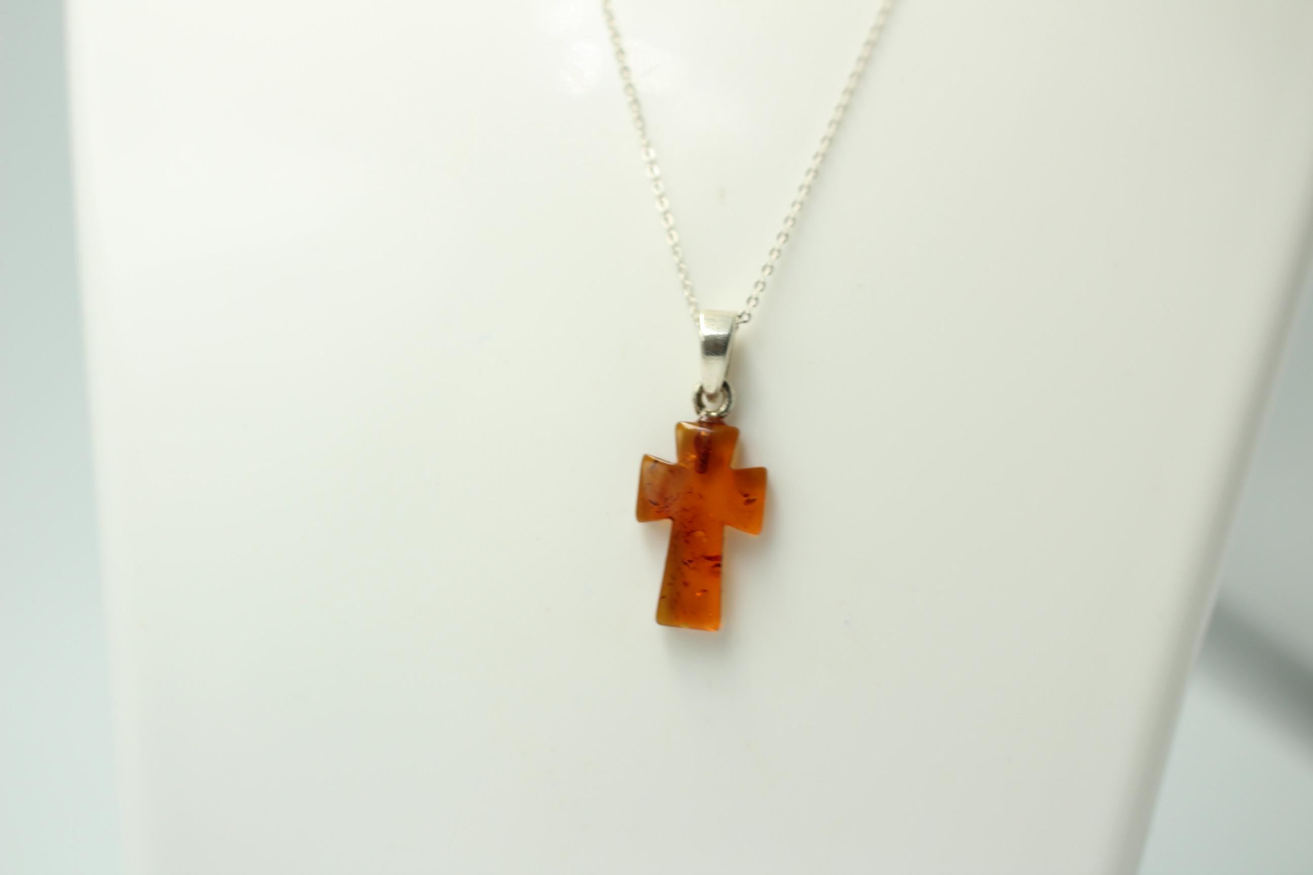 Bernstein Kreuz 925 Silber Bernsteinkreuz Top Anhänger verschiedene braun Ausfährbungen