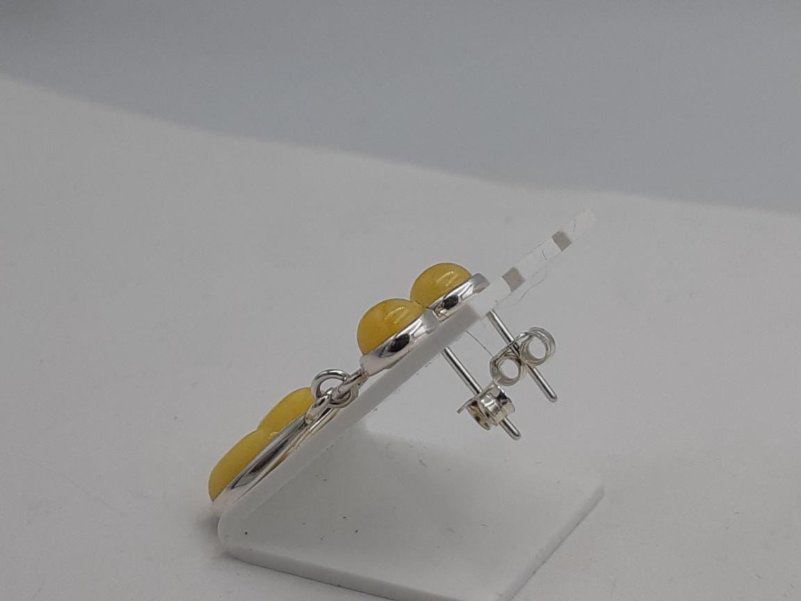 Bernstein Ohrstecker 925 Silber Bernsteinohrstecker Ohrhänger