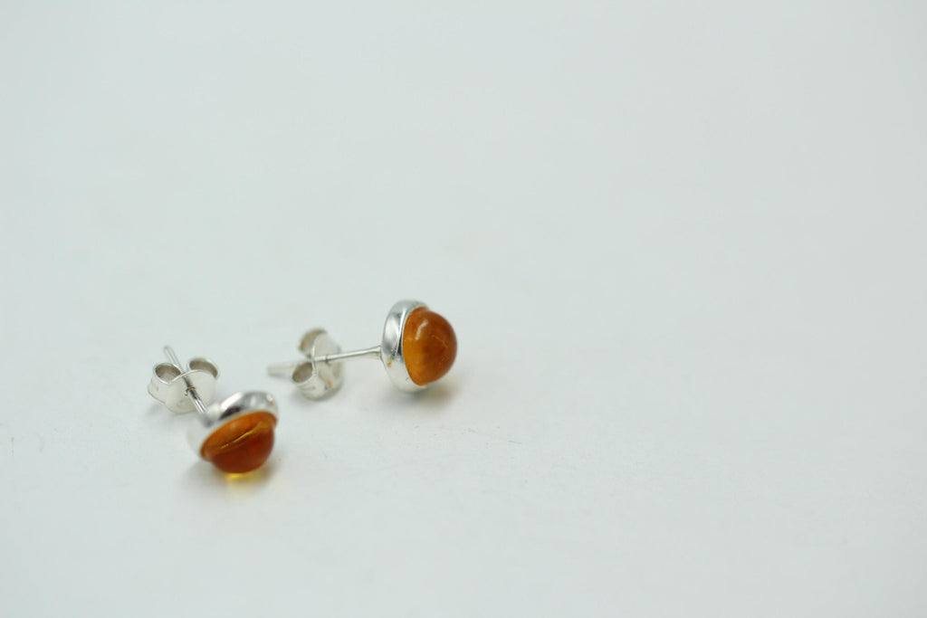 Design Bernstein Ohrstecker 925 Silber Bernsteinohrschmuck Top Edel Bernstein