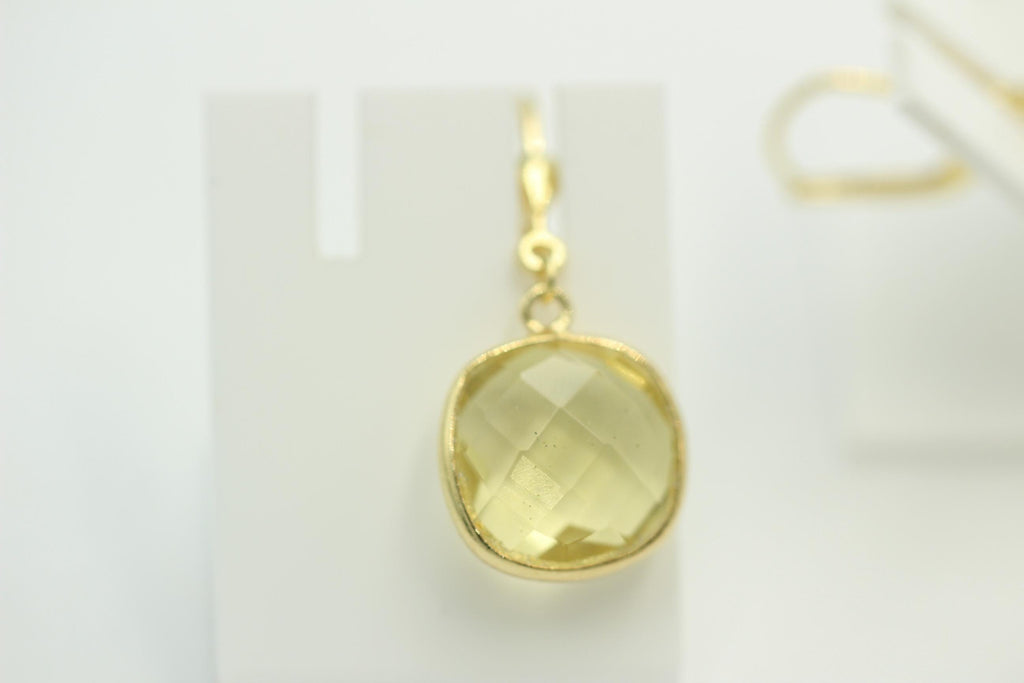 Edle ca 12,5 Carat Lemonquarz Ohrhänger 925 Silber hochwertig vergoldet Top Edel