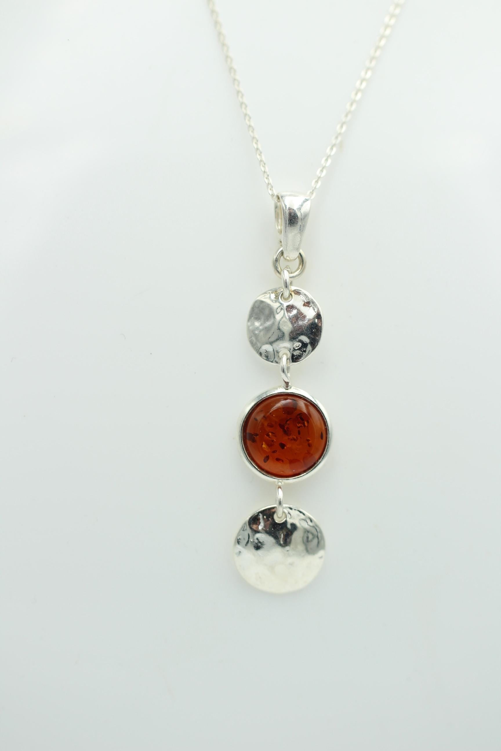 Designer Bernstein Anhänger 925 Sterlingsilber Designschmuck Bernstein