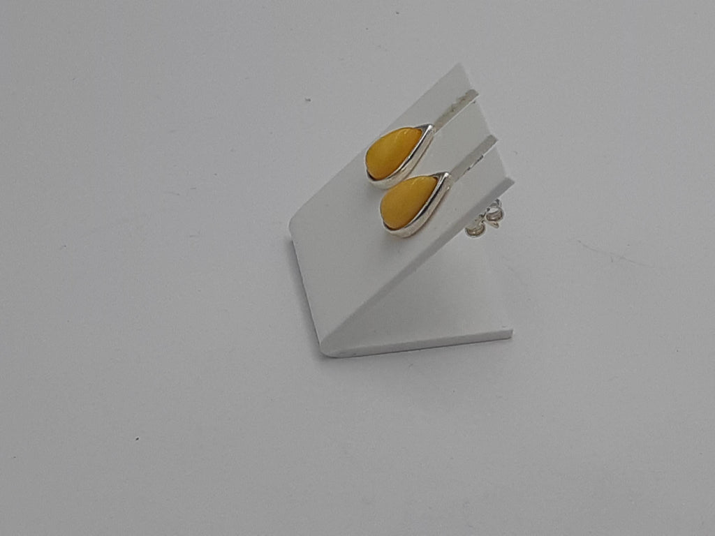 Design Bernstein Ohrstecker 925 Silber Bernsteinohrschmuckt Top Edel Bernstein